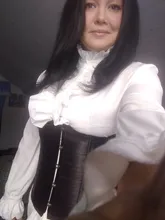 Blusas victorianas de oficina para mujer, camisa blanca de cuello alto con volantes, camisas con puños con volante