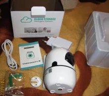 Cámara IP inalámbrica para el hogar, red de videovigilancia con wifi para seguridad, seguimiento automático inteligente, en la nube, HD 1080P