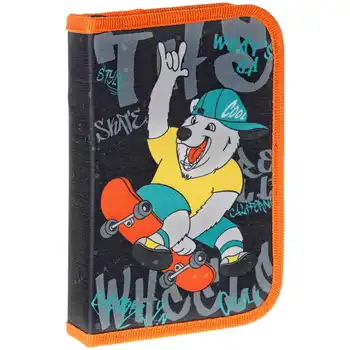 

Pencil Case 1 compartment, Artspace "skate", two folding sections