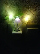 Luminaria-Lamp Mushroom Night-Light Us-Plug LED Induction-Dream Novelty Fungus 220V EU