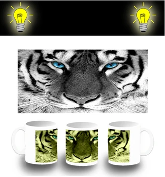 

CUP PHOTOLUMINESCENT PORTRAIT TIGER WHITE glow mug