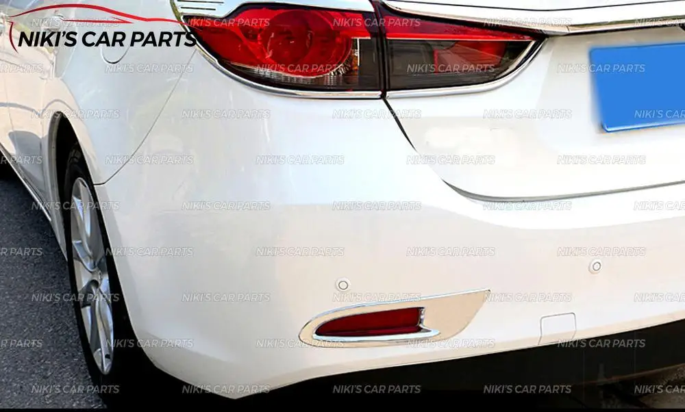 Накладки на задние противотуманные фары для Mazda 6 2013- ABS пластик хром 2 шт. литье украшение Тюнинг Автомобиля