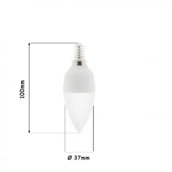 

LED CANDLE BULB E14 C37 3W COLD WHITE