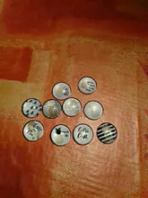 Fashion-imágenes de piña, flores, hojas, 10 Uds., mezcla de 12mm/16mm/18mm/25mm, cabujones redondos de cristal para fotos, accesorios para hacer reverso plano