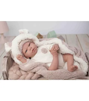 

Arias- Anna Reborn baby doll 40cm includes pacifier and blanket