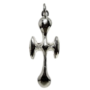 

Cross crucifix Silver 925 Sterling m shape large [1290]