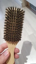 Wave-Brush Boar Bristle Wooden Curly Styling Long for Male Short Thick Men