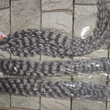 Ídolo de moda suelta el pelo de la onda profunda mechones extensiones de cabello Ombre mechones 28-32 pulgadas 120g Super largo pelo sintético del pelo rizado del pelo de la onda