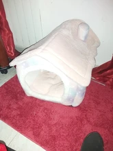 Casa Acogedora de invierno para perros y gatos, cama de mascota cachorro de lujo para perros pequeños, perrera esponjosa para dormir en interiores, tienda de nido, mediana y grande