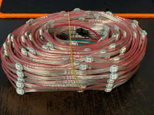 50x Pre-soldered WS2812B LED Heatsink 5V 5050 RGB WS2811 IC Built-in & 10cm Wire