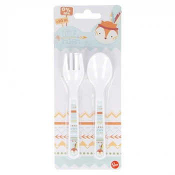 

SET of 2 TODDLER PP LITTLE INDIAN cutlery