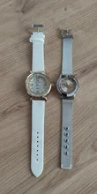 Relojes de marca de lujo DQG para mujer, reloj femenino para mujer, reloj con correa para mujer, reloj con superficie de estrella, Luna, moda coreana, reloj informal para mujer # Y20
