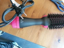 Secador de pelo 2 en 1 de un paso, voluminizador, cepillo de aire caliente, Alisador, rizador, cepillo para usar con secador de cabello