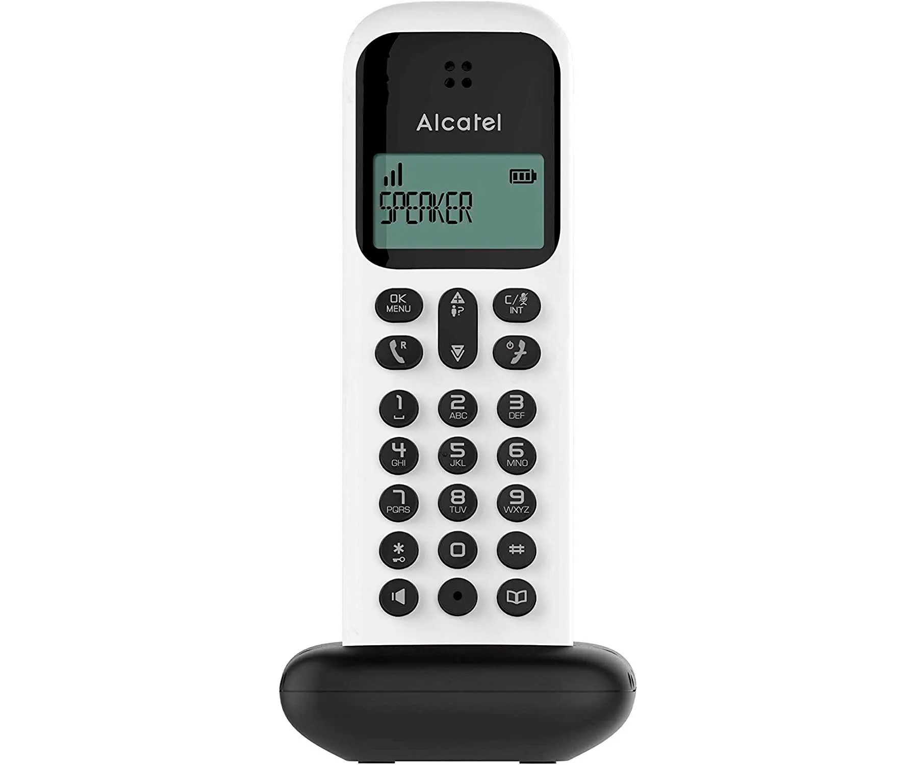 ALCATEL D285 BLANCO TELÉFONO FIJO INALÁMBRICO PANTALLA SENCILLO Y ELEGANTE