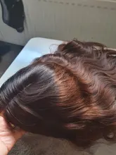 Peluca de cabello humano transparente con malla frontal para mujeres negras, pelo Remy ondulado de 30 pulgadas, color marrón ombré, prearrancado
