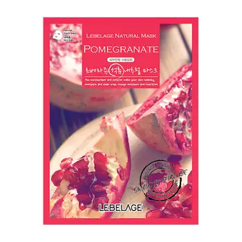 

Fabric mask lebelage pomegrante natural mask