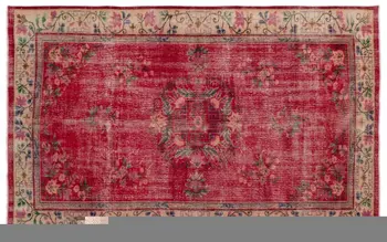 

Handmade Natural Vintage Turkish Area Rug 177x280 Cm-5'10''X9'2''