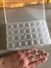 Caja de joyería de plástico de varios compartimentos y de 9 tamaños, para guardar joyas, ordenar abalorios y cuentas, caja ajustable