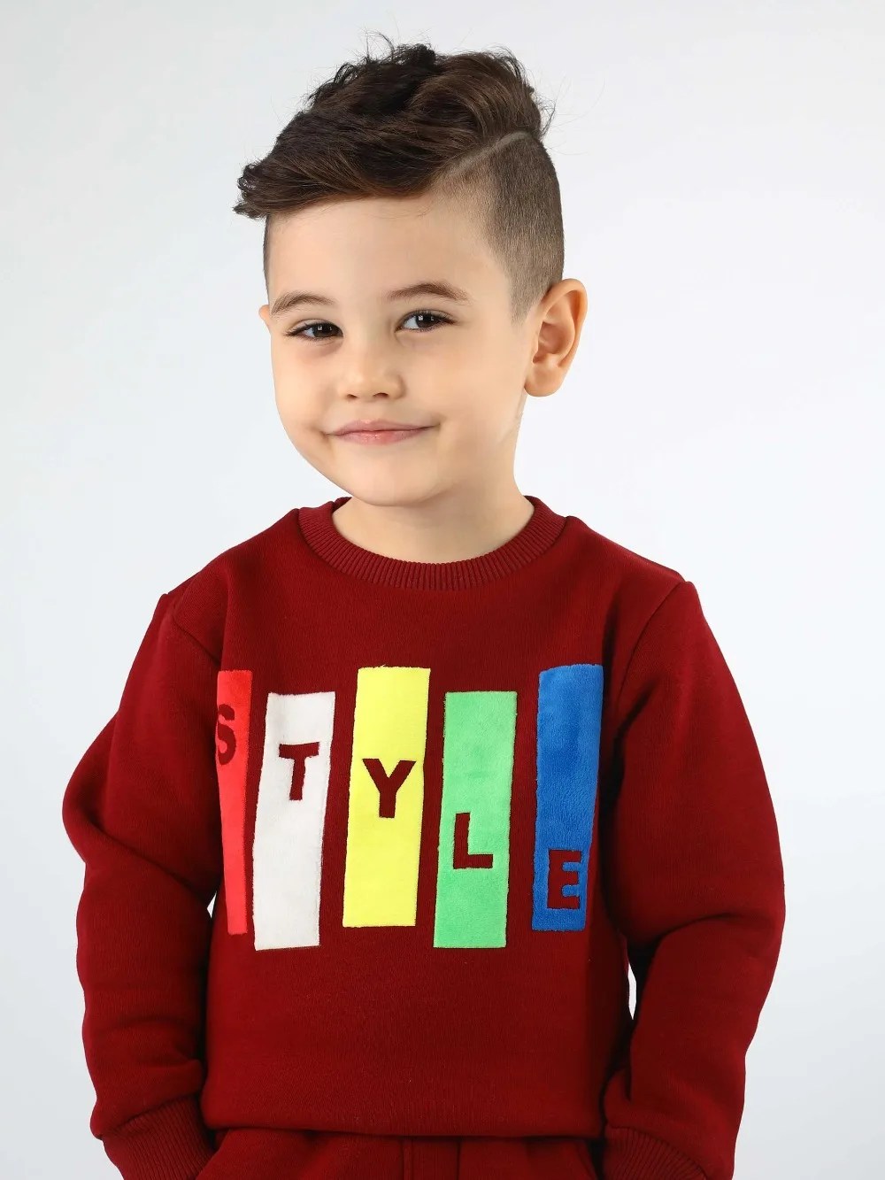 Bordo Kışlık Erkek Çocuk Sweatshirt 019-1714-007