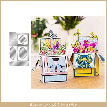 

Flower Square Dialog Frame Irregular Figure Metal Cutting Dies DIY Scrapbook Craft New Stencils Make Cards Decorate Craft 2020