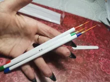 3 unids/set delineador para decoración de uñas pintura bolígrafo 3D consejos de acrílico DIY pinceles para Gel UV Kit de dibujo de línea de diseño francés de herramienta de la manicura