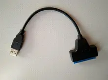 Cable adaptador USB 3,0 a SATA, 7 + 15 Pines, para HDD SSD de 2,5 pulgadas, alta calidad, precio bajo, venta directa de fábrica