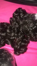 Human-Hair-Extensions Bundles Hair-Weave Short Draw Code Calla Curly Bouncy Dark-Brown