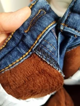 De invierno más grueso terciopelo de las mujeres de Vaqueros cintura alta ajustados Simple de lana caliente Slim damas Casual pantalones de Vaqueros pitillo