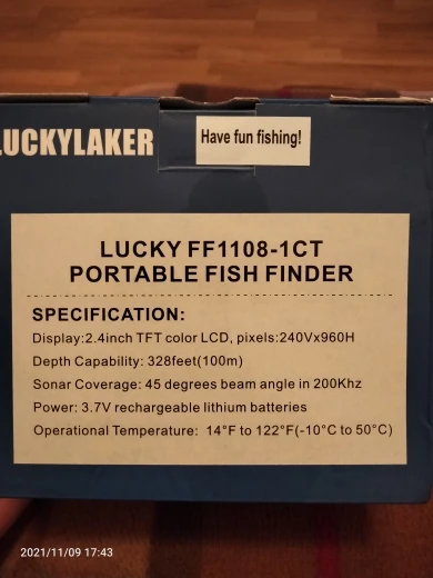 Проводной цветной эхолот Lucky FF1108-1CT | AliExpress