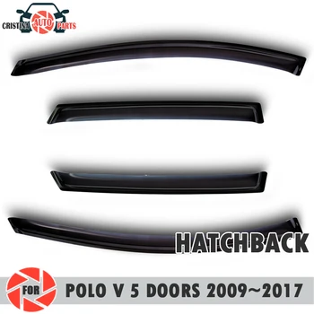 

Window deflector for Volkswagen Polo V 2009~2017 HATCHBACK rain deflector dirt protection car styling decoration accessories