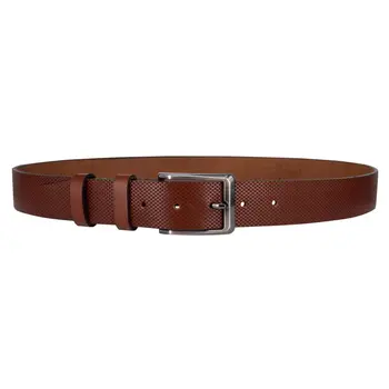 

Men's wide belt (3.5 cm, Brown, genuine leather) 56048