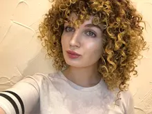 NNZES-peluca Afro rizada para mujeres negras, pelo largo sintético con flequillo, color negro y gris, 14 pulgadas