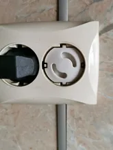 Cubierta protectora de enchufe de seguridad para bebés, protector de clavija de 2 agujeros, 10 Uds., E06F