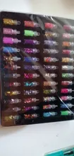 Set de 48 botellas de resina epoxi brillante, purpurina en polvo, corazón, estrella, Micro cuentas para arte de uñas, pegatinas de lentejuelas para fabricación de joyas DIY