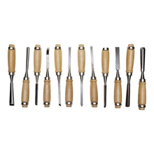 Набор стамесок фигурных STAYER 1835-H12_z01(В наборе 12 штук, лезвия из прочного материала, эргономичные рукоятки