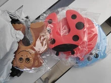 7 unids/lote la protección de la seguridad del bebé lindo Animal Tope de puerta de seguridad de bebé Tarjeta de bloqueo cuidado de recién nacido Niño dedo Protector