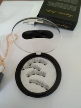 2 pares de 4 pestañas naturales magnéticas, pestaña reutilizable, pestañas postizas, rizador de pestañas quantum, fácil de llevar y transportar