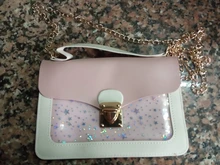 Mini bolso de hombro cuadrado pequeño para mujer, bandolera de mensajero de diseñador de lentejuelas de estrella a la moda, cartera de mano rosa