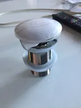 Bathroom Vanity Sink Pop Up Drain with Overflow, Faucet Vessel Pop Up Drain Stopper