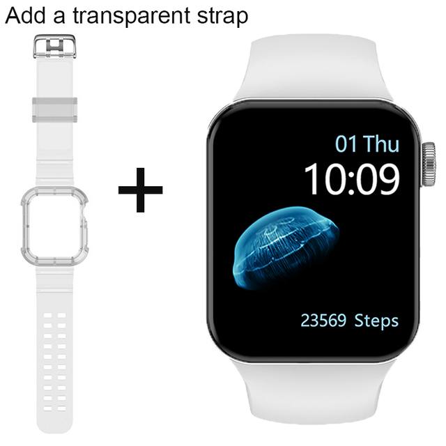 IWO Smartwatch Smart Watch Series 7 Double Button Heart Rate Monitor Dial Call Smart Watches Men Women For IOS Android