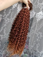 FASHION IDOL-mechones de pelo rizado Afro, extensiones de cabello sintético de Color rubio 613, Color natural, 6 uds., 20, 22 y 24 pulgadas