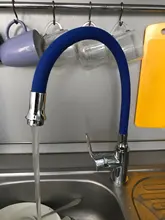 Frap-grifo giratorio de Gel de sílice para cocina, mezclador de agua fría y caliente, con una sola manija, con punta en cualquier dirección, modelo Torneira F4353