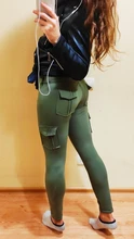 Ogilvy-mallas góticas de cintura alta para mujer, Leggings de realce, Sexy, con bolsillos, de poliéster, transpirables, mallas punk para fitness