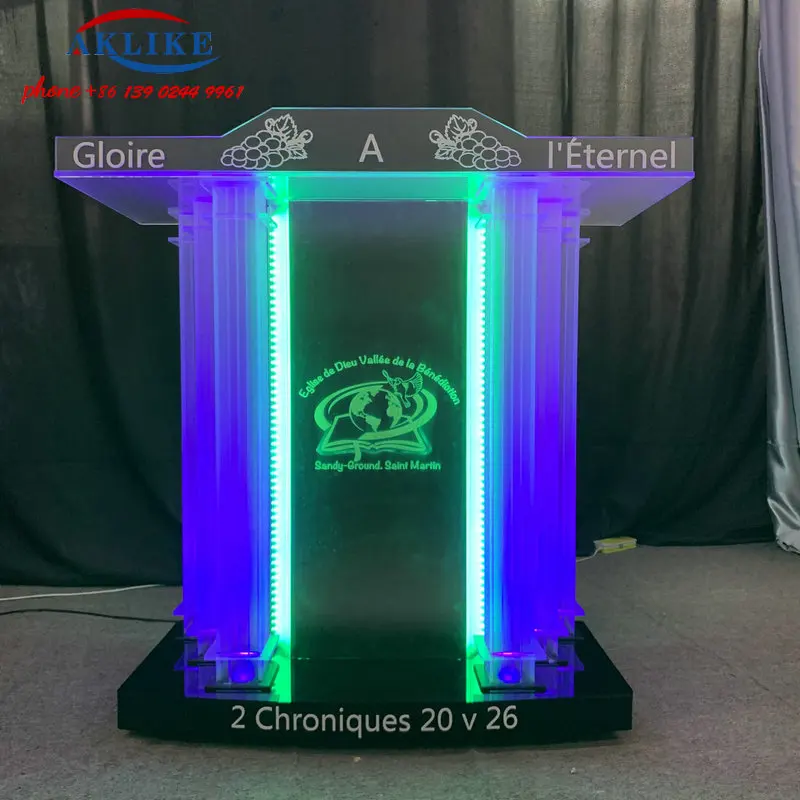 Creative Company Pulpit Oath Church Platform Plexiglass Podium Consultation Lectern Wedding Hosting Pulpit Rostrum For Classroom