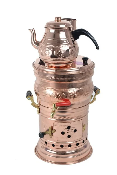 

Copper Samovar Charcoal Yellow Pattern 5 Liter