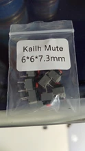10-100 Uds Kailh 6*6*6*6*7,3mm cuadrados silencio ratón micro interruptor de botón de ratón puede reemplazar un rectángulo micro interruptor 8 millones de vida