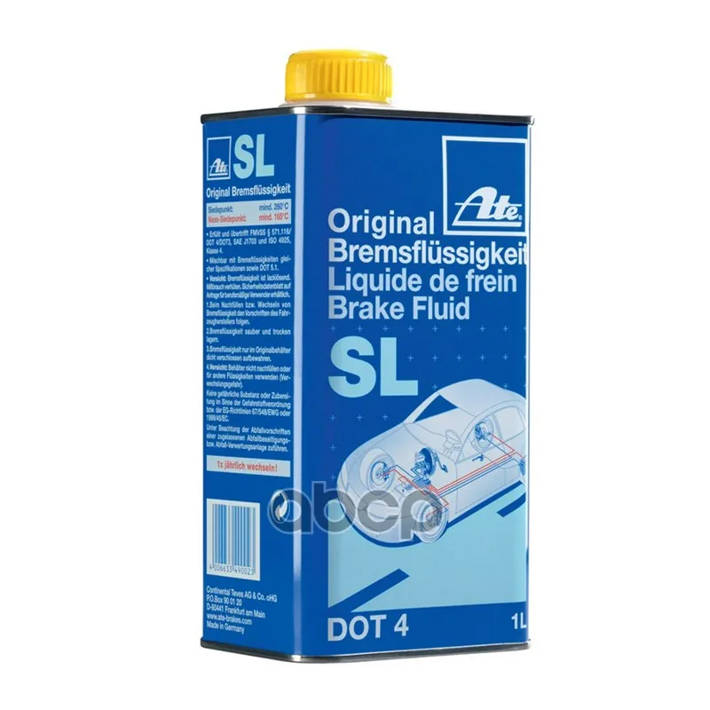 Brake fluid Dot 4 SL 1L Ate. 03.9901-5802.2