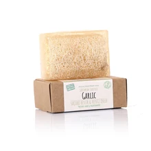 Мыло чеснока из натурального тыквенного волокна ручной работы