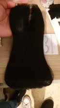 Alisky-extensiones de pelo brasileñas con encaje hd, accesorio capilar liso con cierre Frontal de malla, 4x4