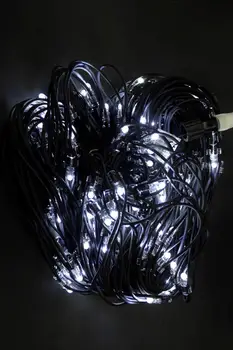 

Led festoon Street "grid" cord black color, 140 diode White cold, without controller